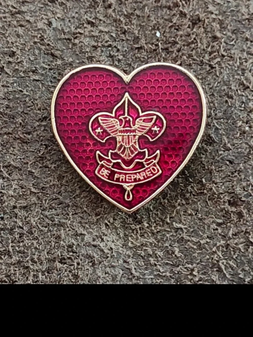 1950s Boy Scouts of America (BSA) Life Scout Rank Parent Gold Tone Enamel  Pin.